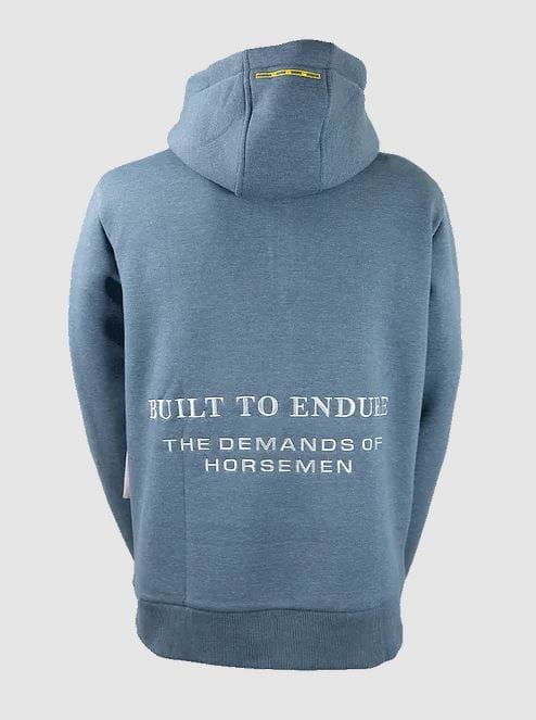 OS Man Half-Zip Hooded Sweatshirt BRENTON melange-blue