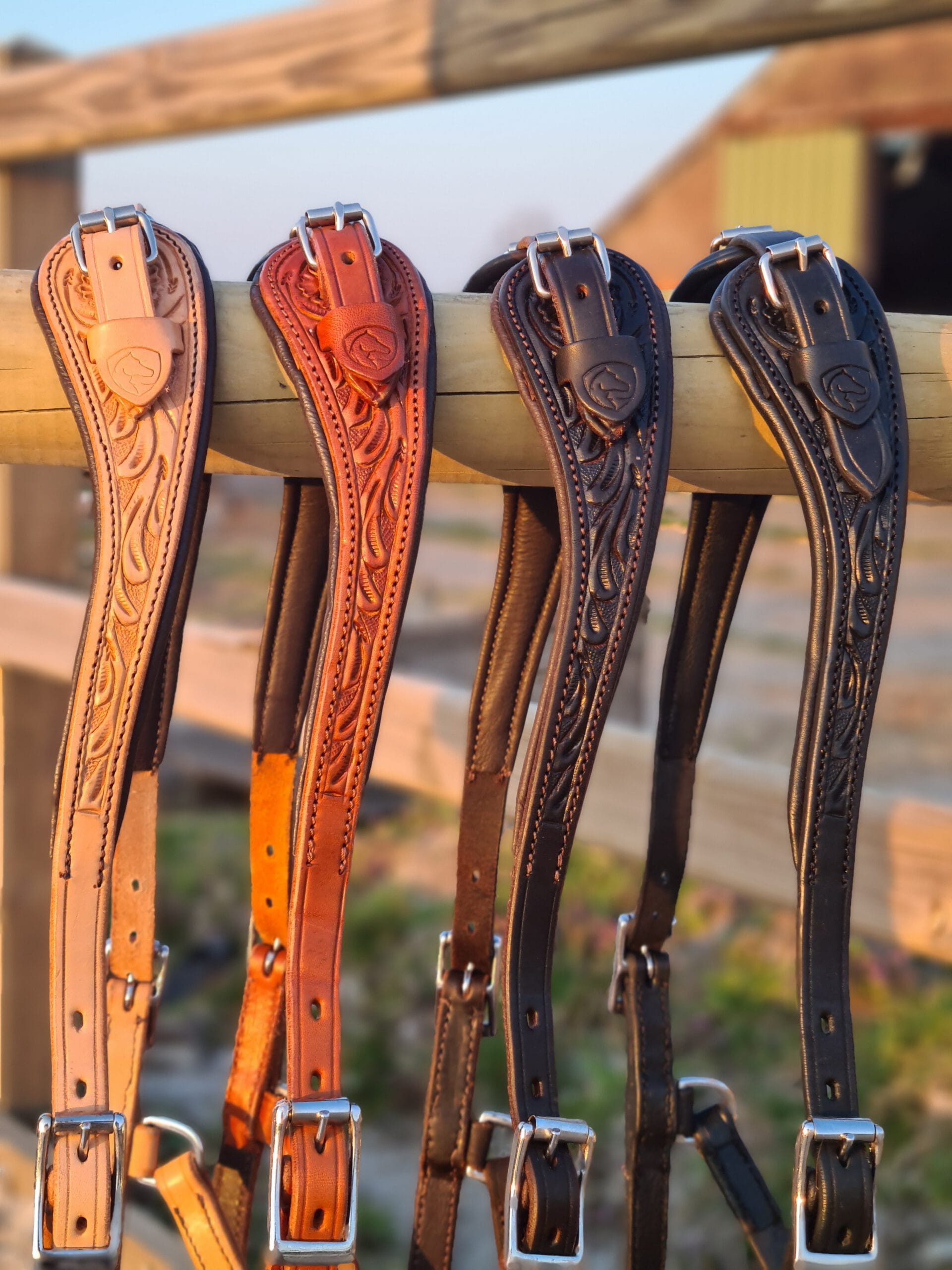 Edix ED3 western bridle of the Rose collection