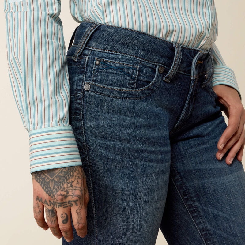 Ariat Womens Mid Rise Luisa Boot Cut Jeans