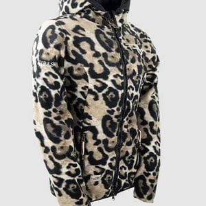 Ranchgirls Hooded Polar Fleece Jacket GABY leopard
