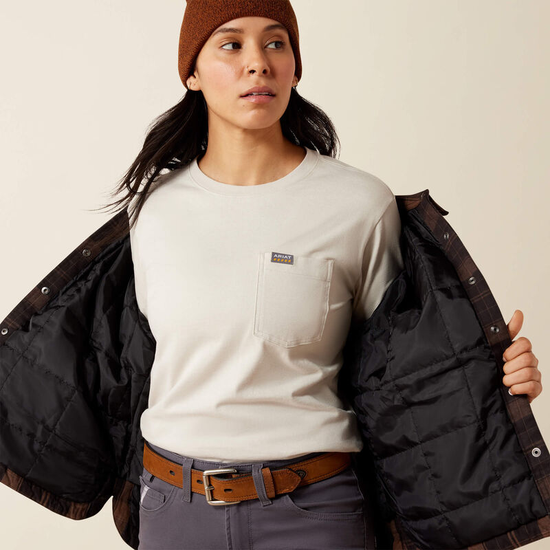 Ariat Womens Rebar Flannel Insulated Shirt Jacket