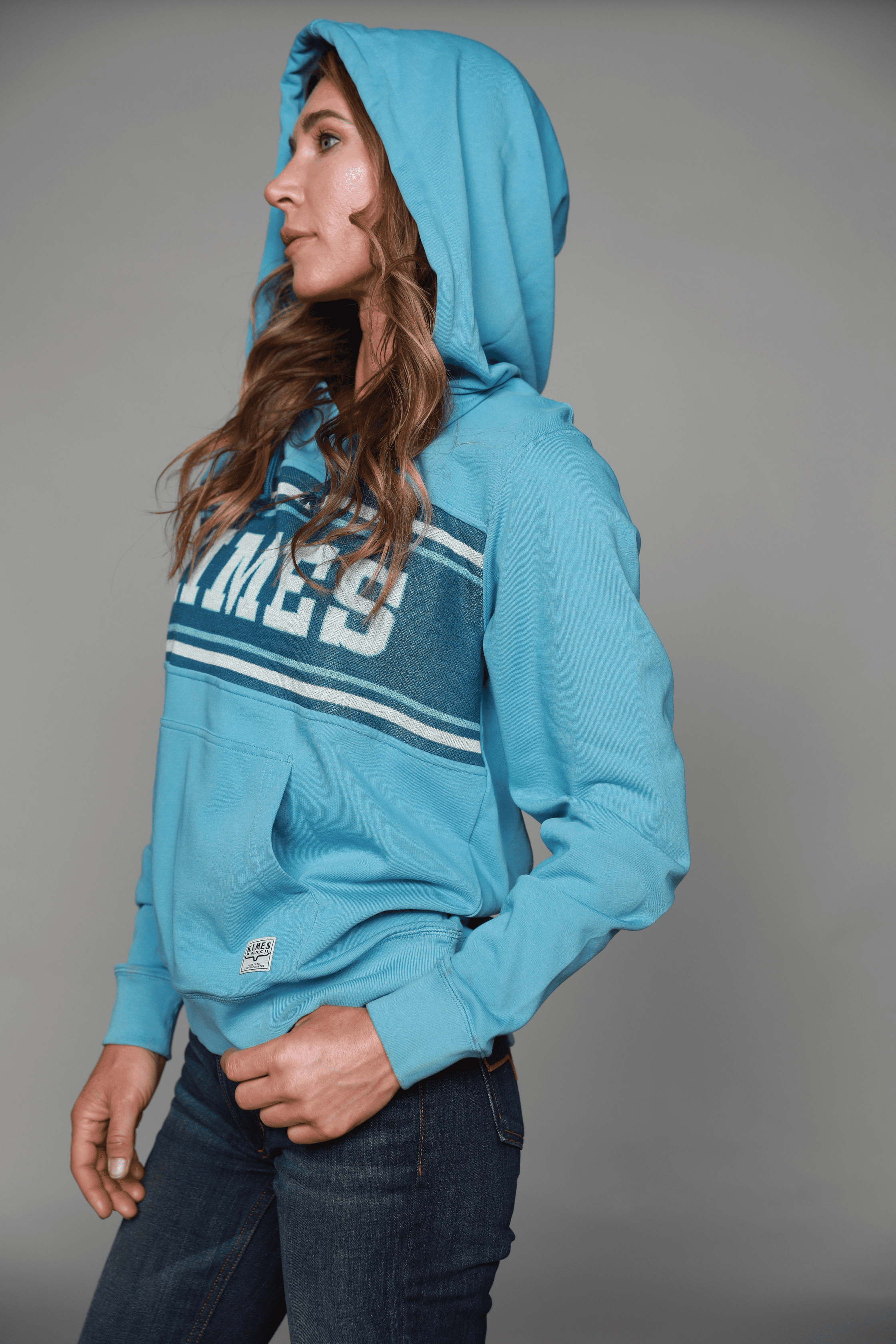 Kimes Ranch Womens North Star Hoodie turquoise