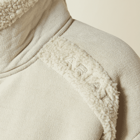 Ariat Womens Lafayette Full Zip Sweatshirt pelican