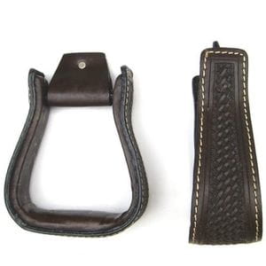 EE Ledersteigbügel Basket dunkel