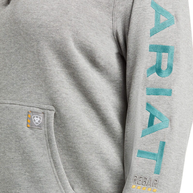 Ariat Womens Rebar Graphic Hoodie heather grey
