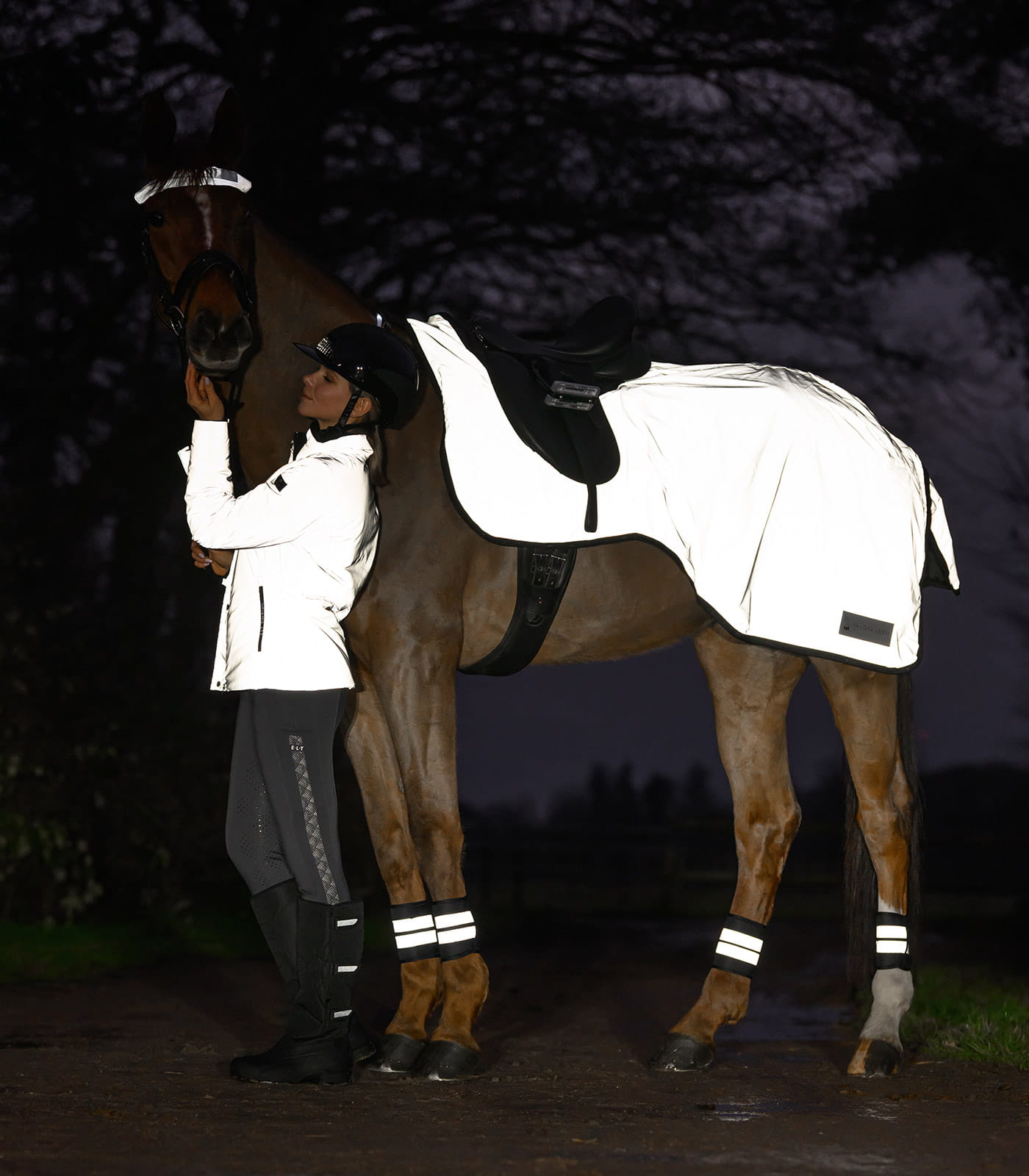 Reflektierende Reitjacke