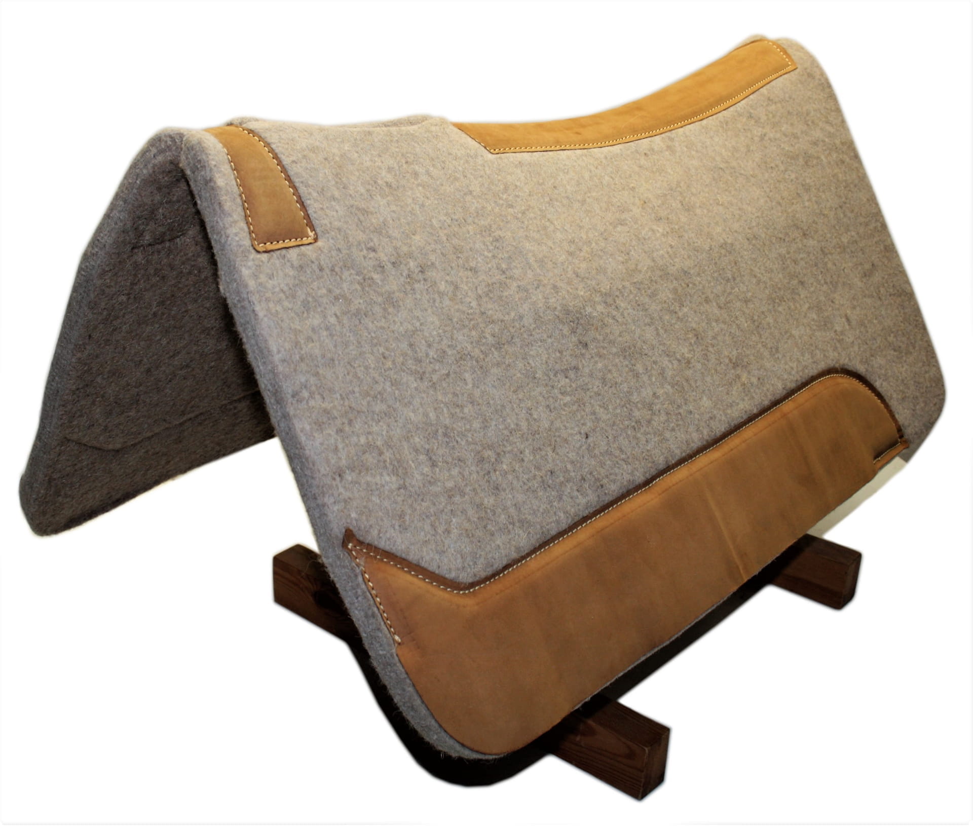 Contoured Filzpad mit Lederbesatz 2cm