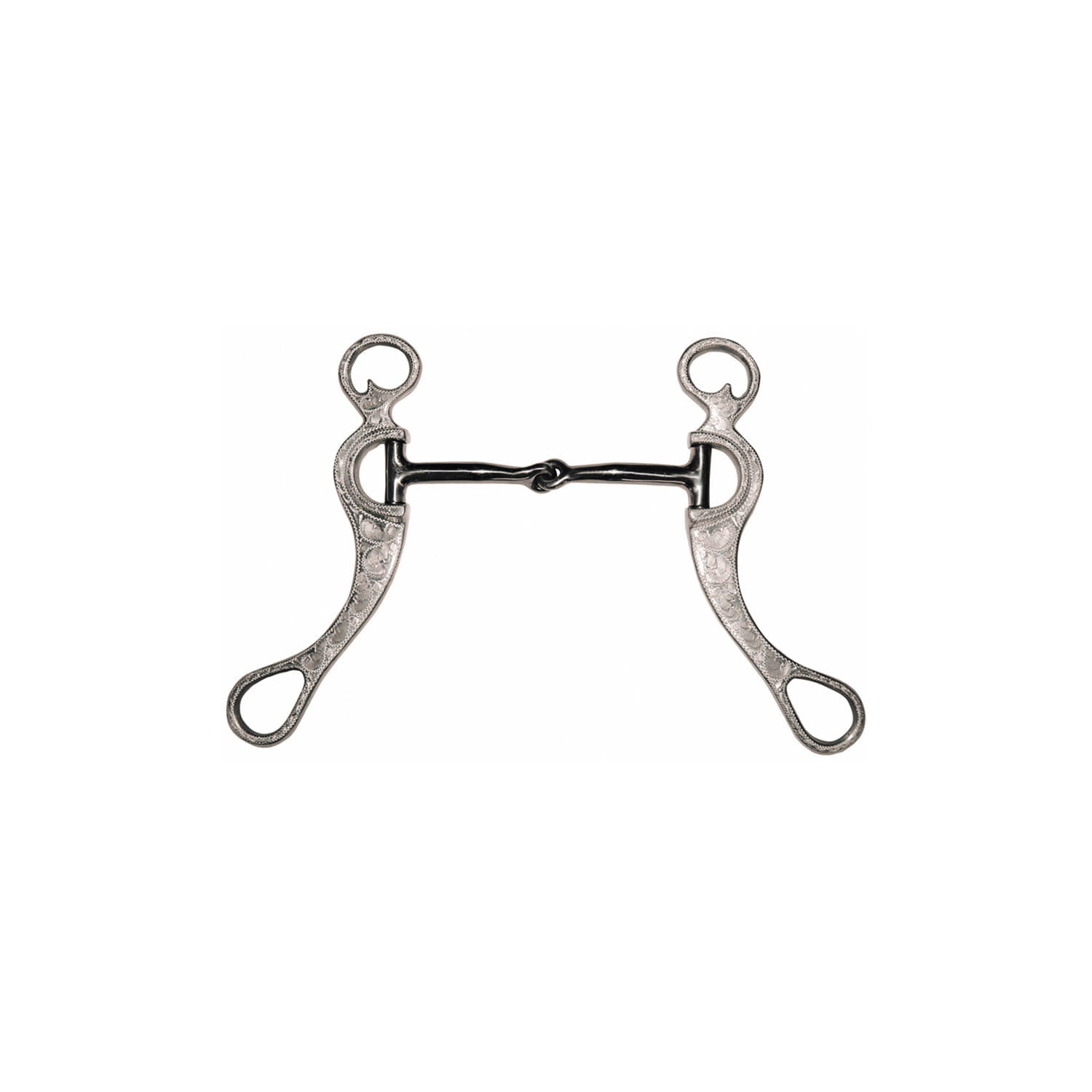 Pool´s  Shanked Engraved Western Snaffle Bit