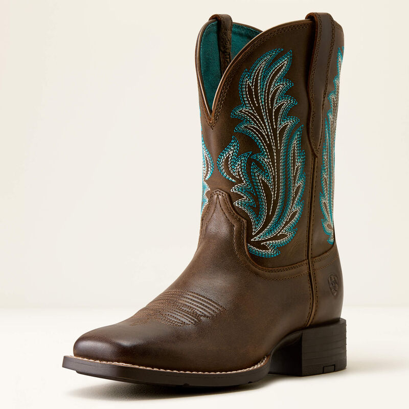 Ariat Womens Round Up Filly Wide Square Toe Western Boot