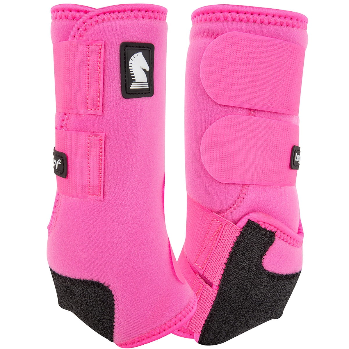 Classic Equine Legacy2 Support Boots Front pink