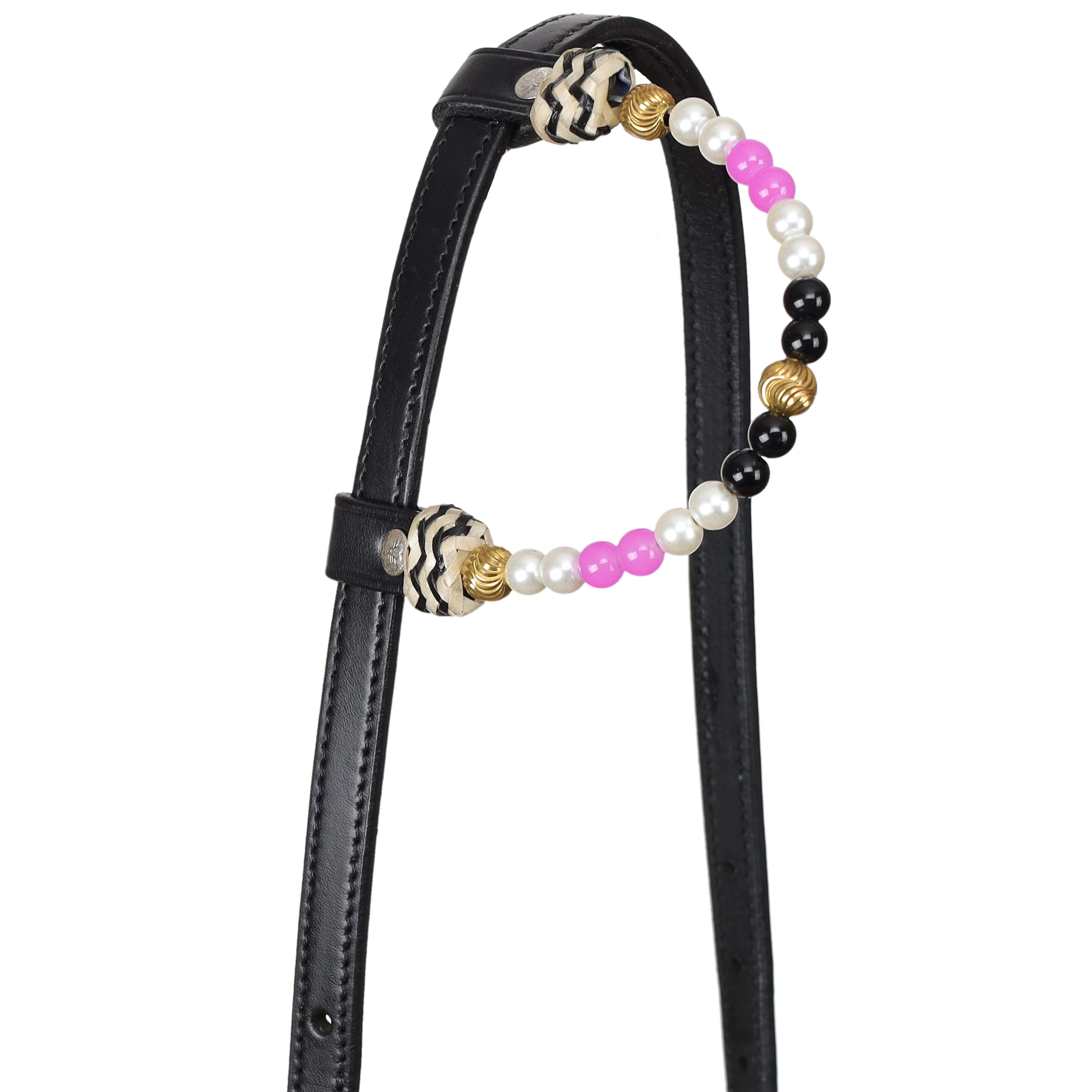 Showman Pink Pearl Argentina Cow Leather One Ear Headstall