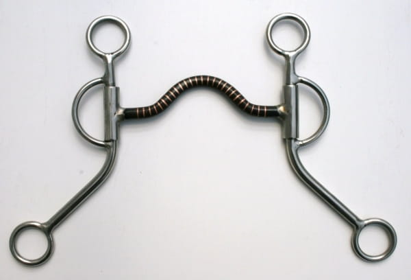 Shanked Medium Port Bit Edelstahl mit Kupfereinlagen