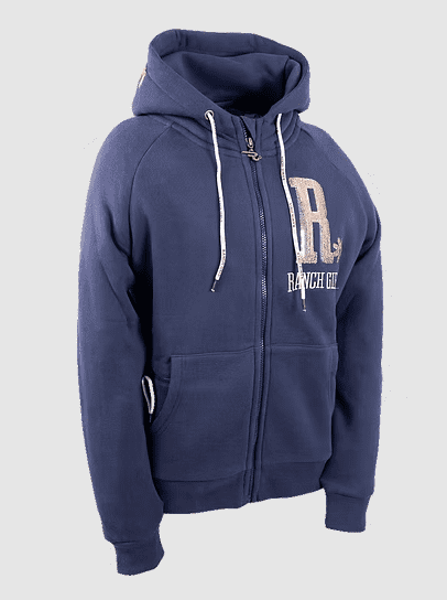 Ranchgirls Hooded Sweat Jacket SHINEY odyessey grey