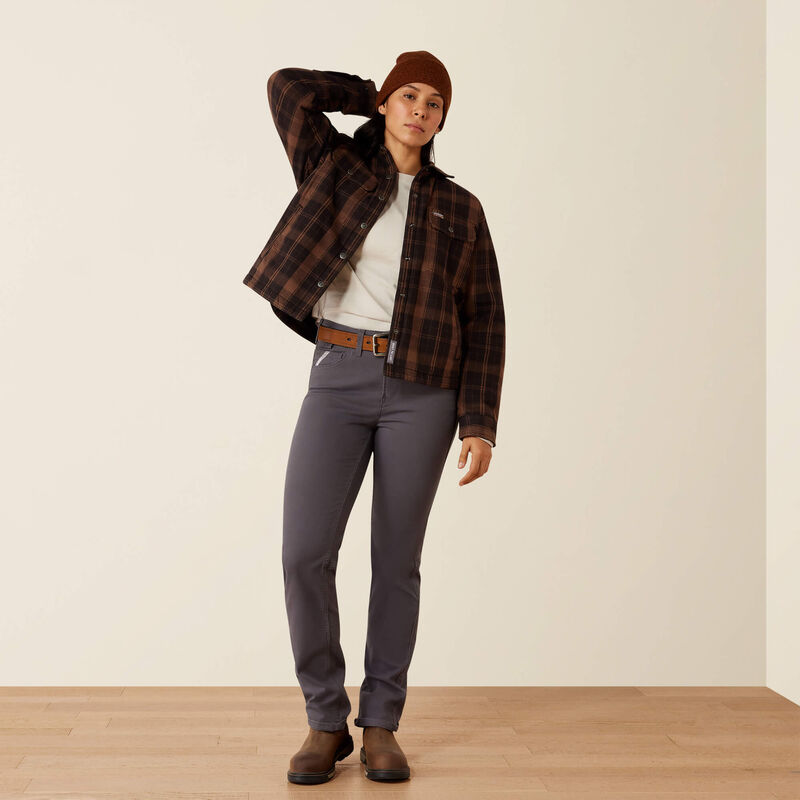 Ariat Womens Rebar Flannel Insulated Shirt Jacket