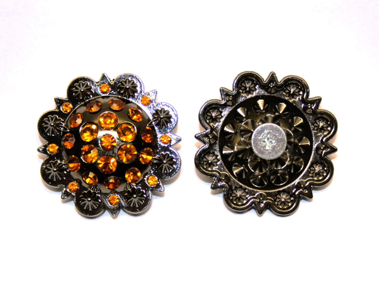 Colorfull Line Concho orange 1 3/8"