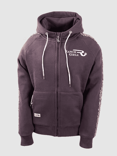 Ranchgirls Hooded Sweat Jacket JAZZ fudge