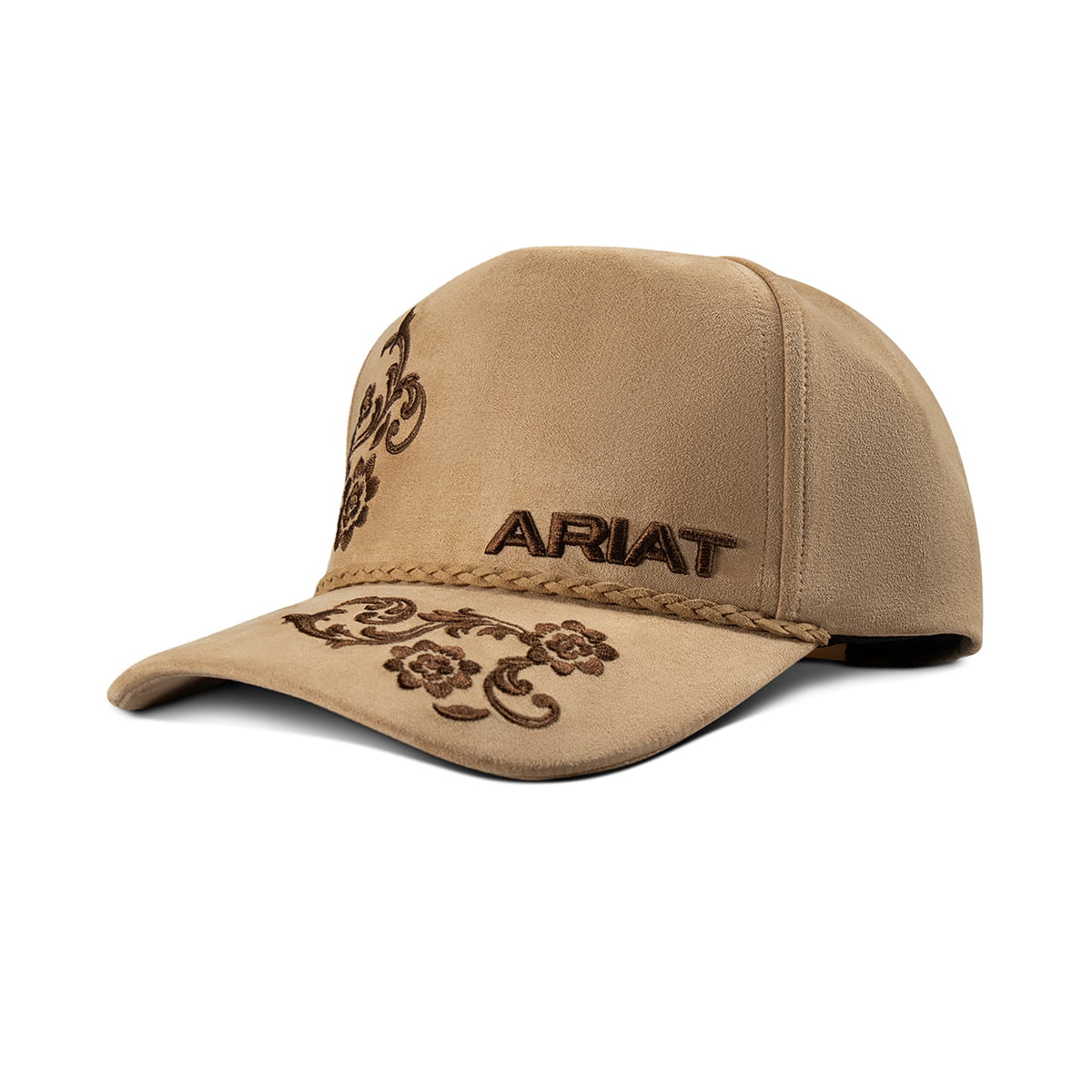 Ariat Ladies Paisley Embroidered Tan Snap Back Cap