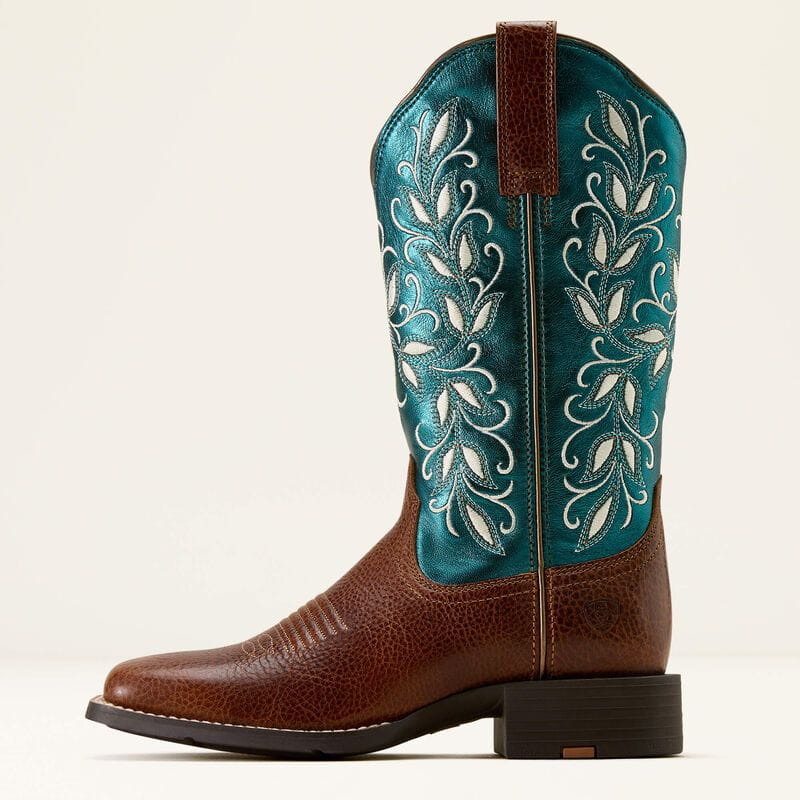 Ariat Womens Round Up Holly Wide Square Toe Western Boot – Ariat ...