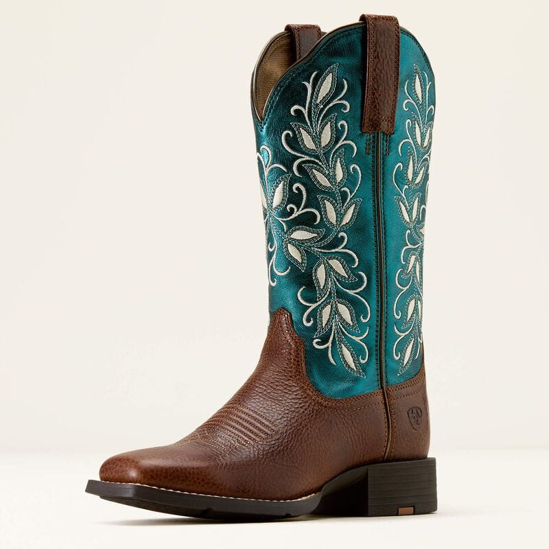Ariat Womens Round Up Holly Wide Square Toe Western Boot – Ariat ...